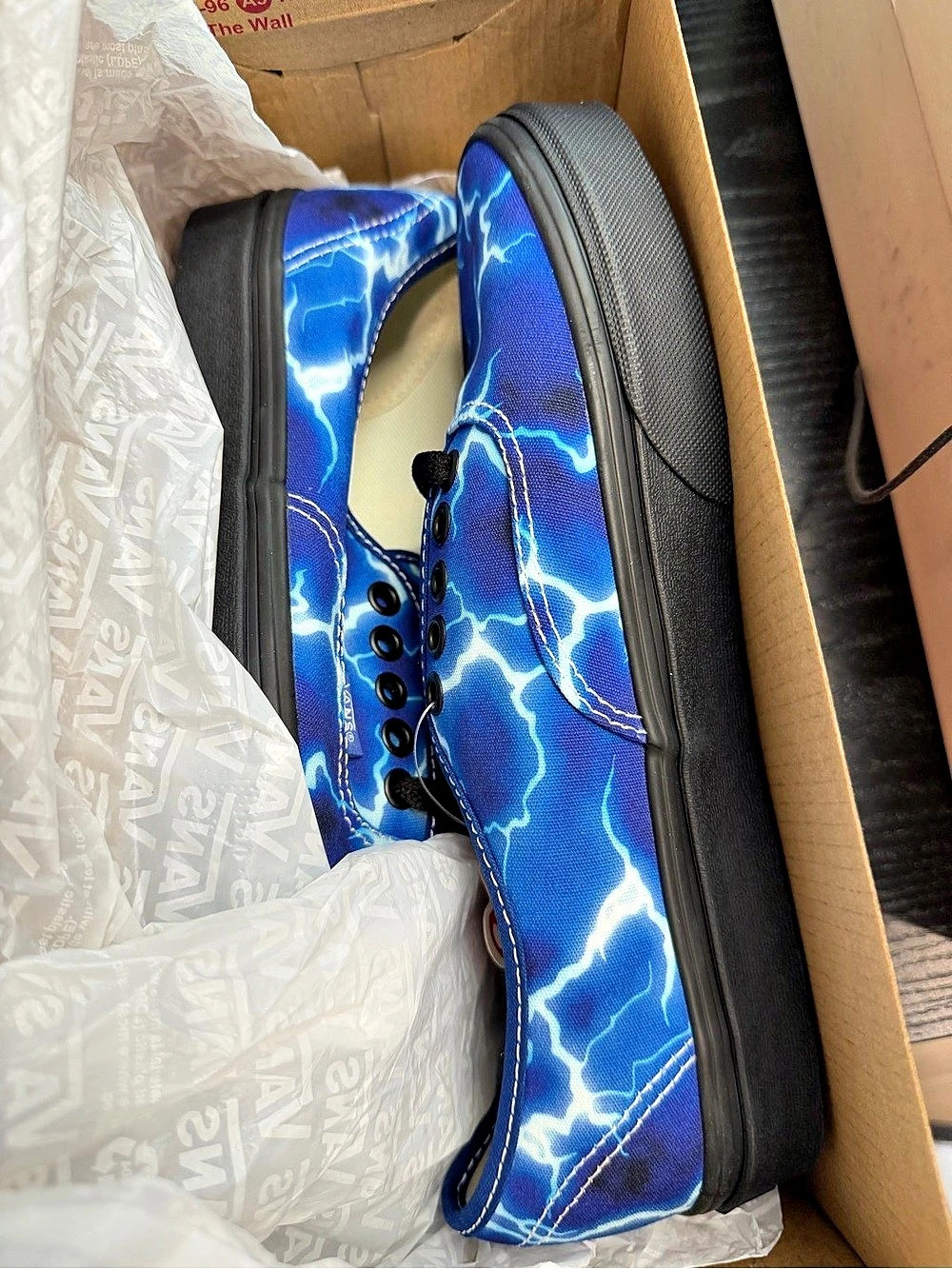 Vans Authentic Lightning Blue Black Sneakers